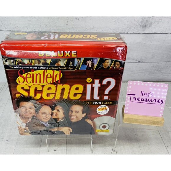 2008 SEINFELD Scene It Deluxe Edition DVD Trivia Game Factory Sealed Tin Box NEW - Picture 1 of 16
